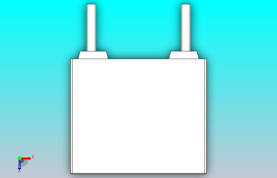薄膜电容器7.2x2.5x6.5mm毫米(100nF，63V)
