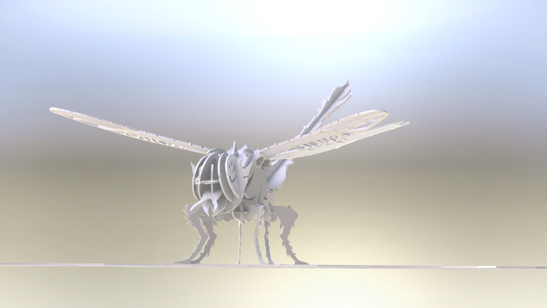 被困蜻蜓”3d拼图