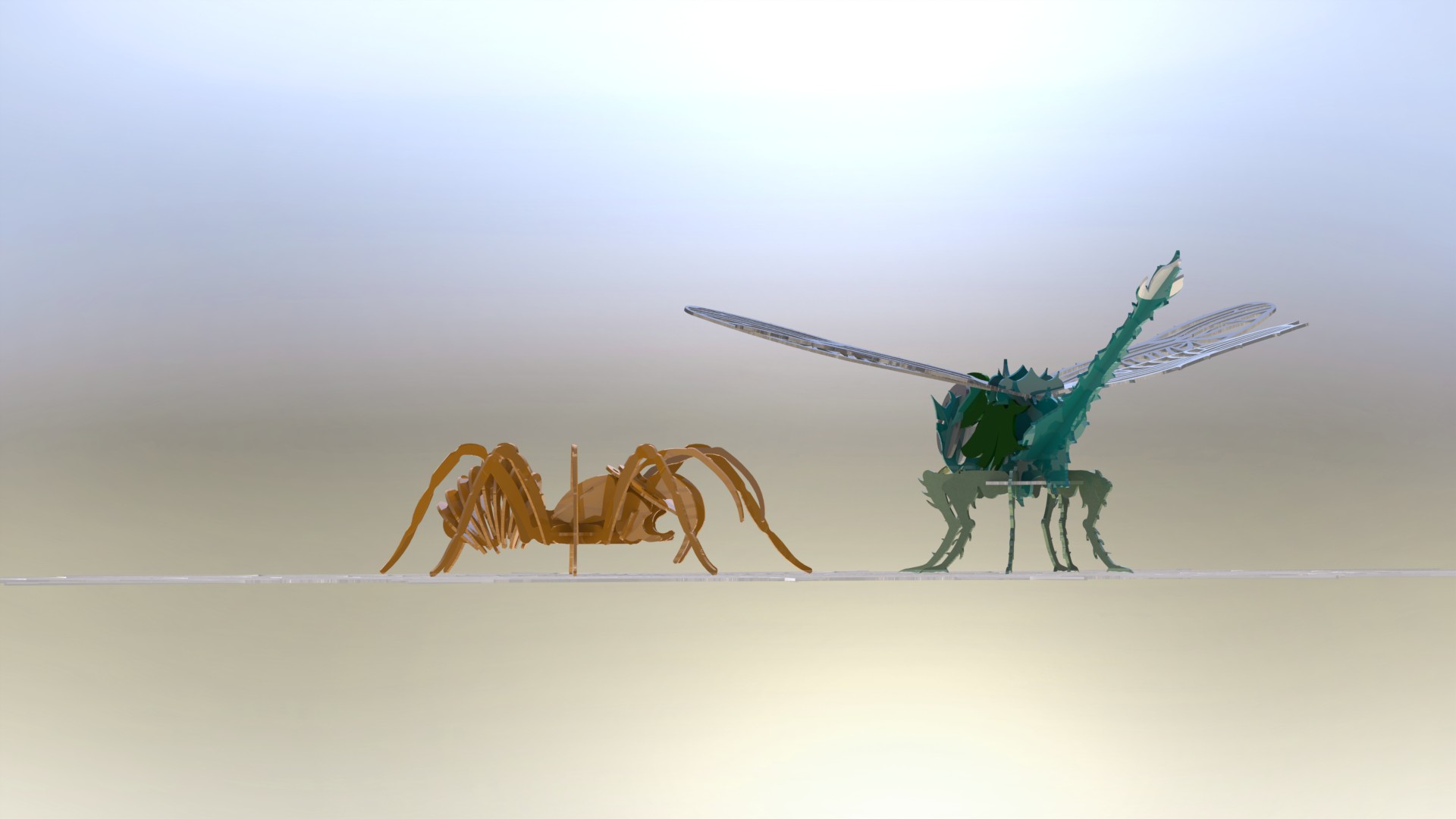 被困蜻蜓”3d拼图