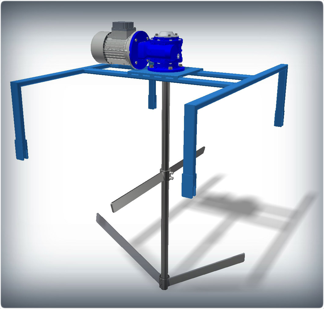 工业容器+搅拌器尺寸1000x1000x1600，容器600 l
