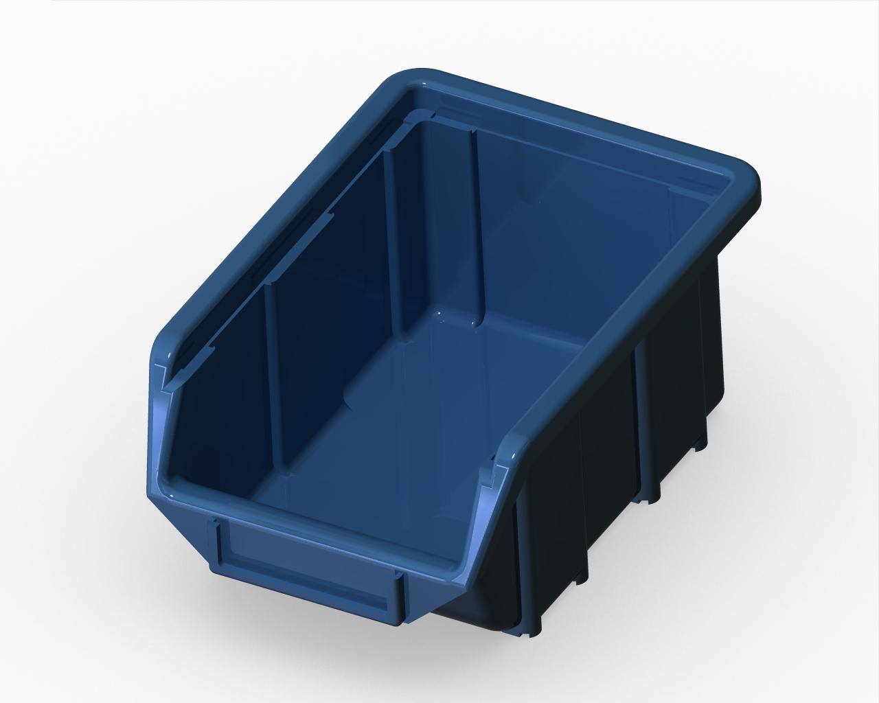 简单可叠放的塑料工具箱