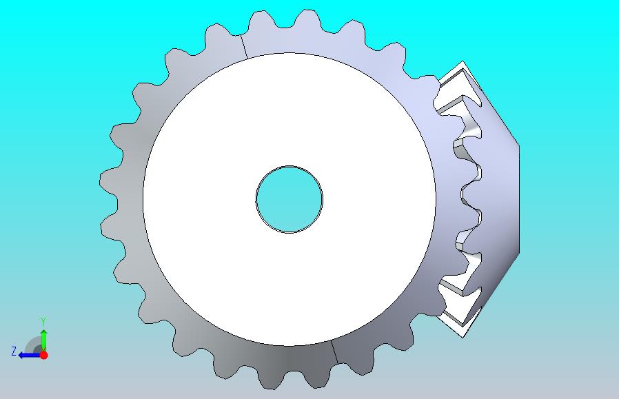 锥齿轮(24T - 16T，M=3