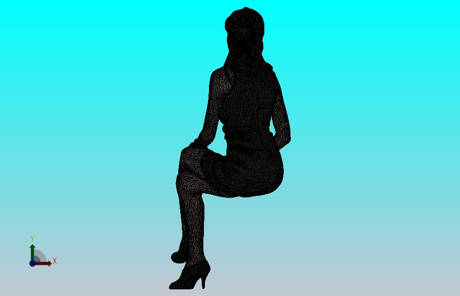 坐着的女人