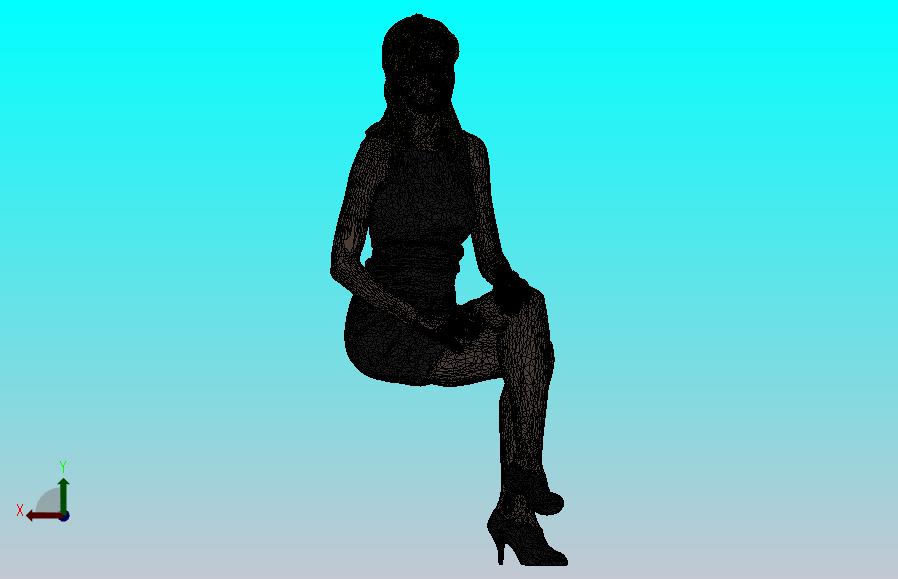 坐着的女人