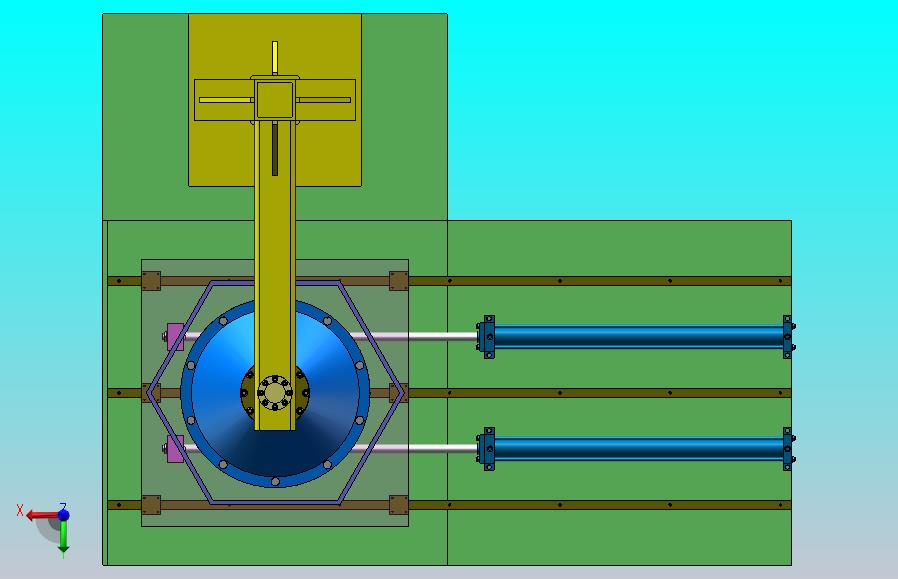 液压驱动悬臂式加压固化脱模工装（0.6KN）（SW+CAD+说明书）