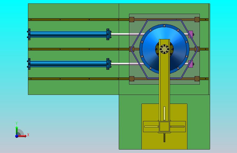 液压驱动悬臂式加压固化脱模工装（0.6KN）（SW+CAD+说明书）