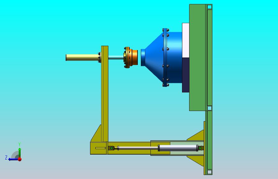 液压驱动悬臂式加压固化脱模工装（0.6KN）（SW+CAD+说明书）