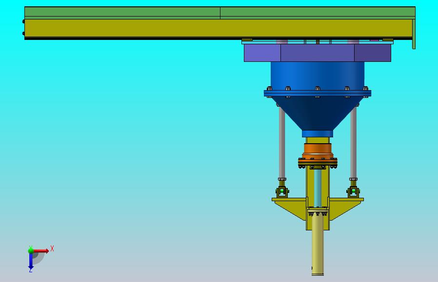 液压驱动悬臂式加压固化脱模工装（0.6KN）（SW+CAD+说明书）