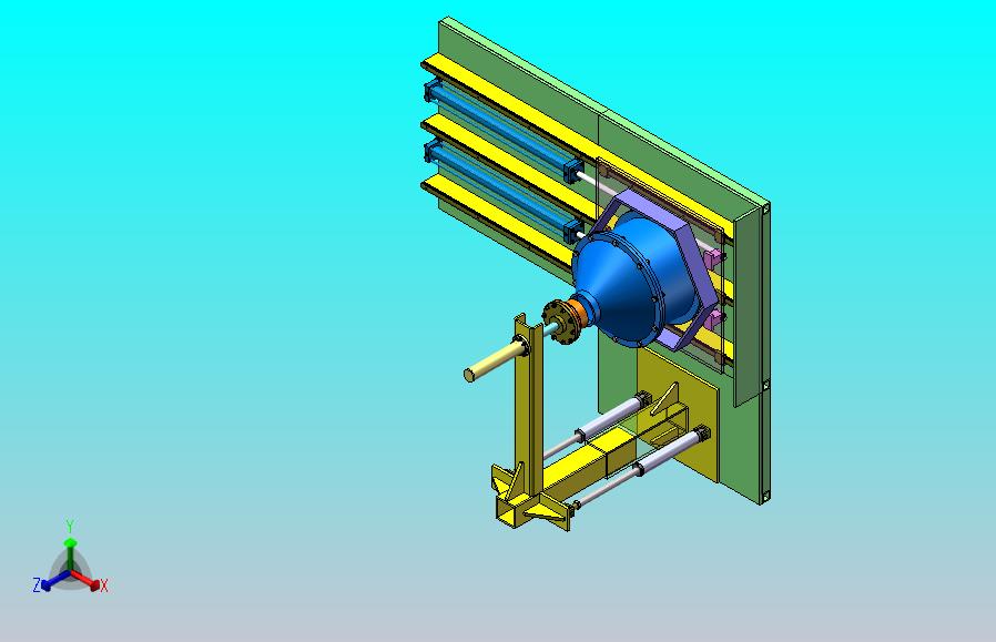 液压驱动悬臂式加压固化脱模工装（0.6KN）（SW+CAD+说明书）