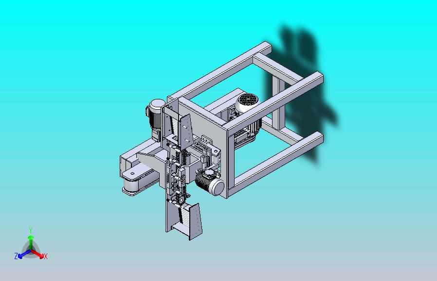 砂光机3D图纸