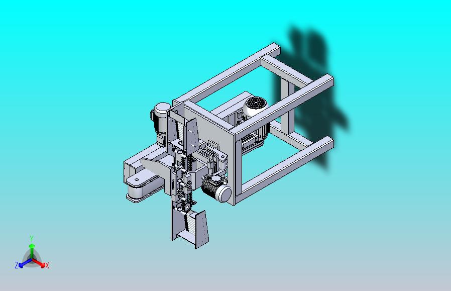砂光机3D图纸