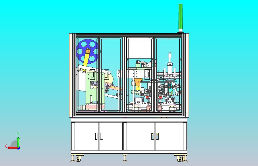 全自动苹果6贴膜机3D图纸