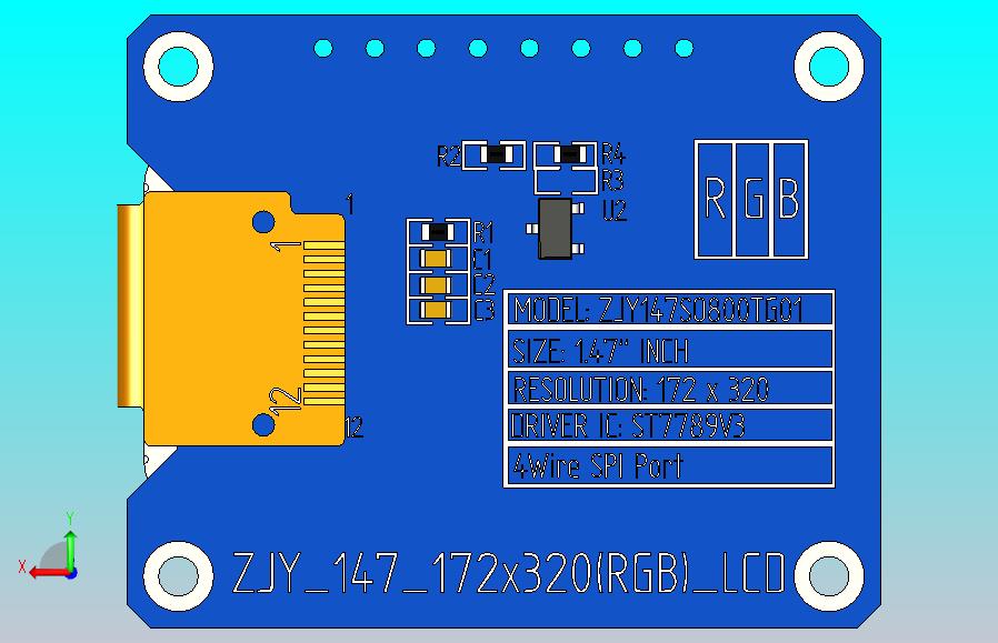 1.47 TFT IPS模块172x320