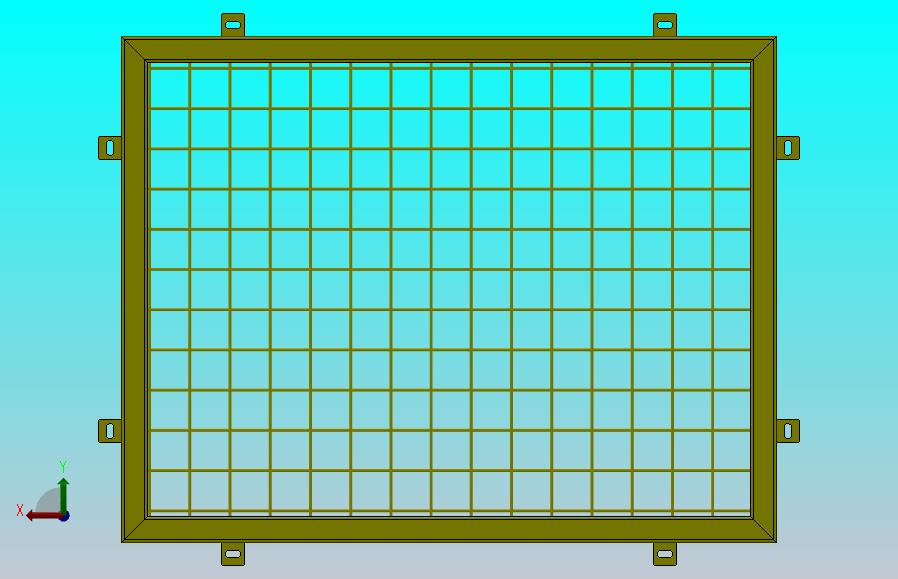 参数金属围栏50x50x4 框架和格栅参数50x50x4