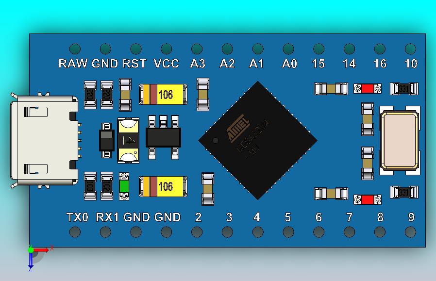 Micro是基于ATmega32U4的微控制器板