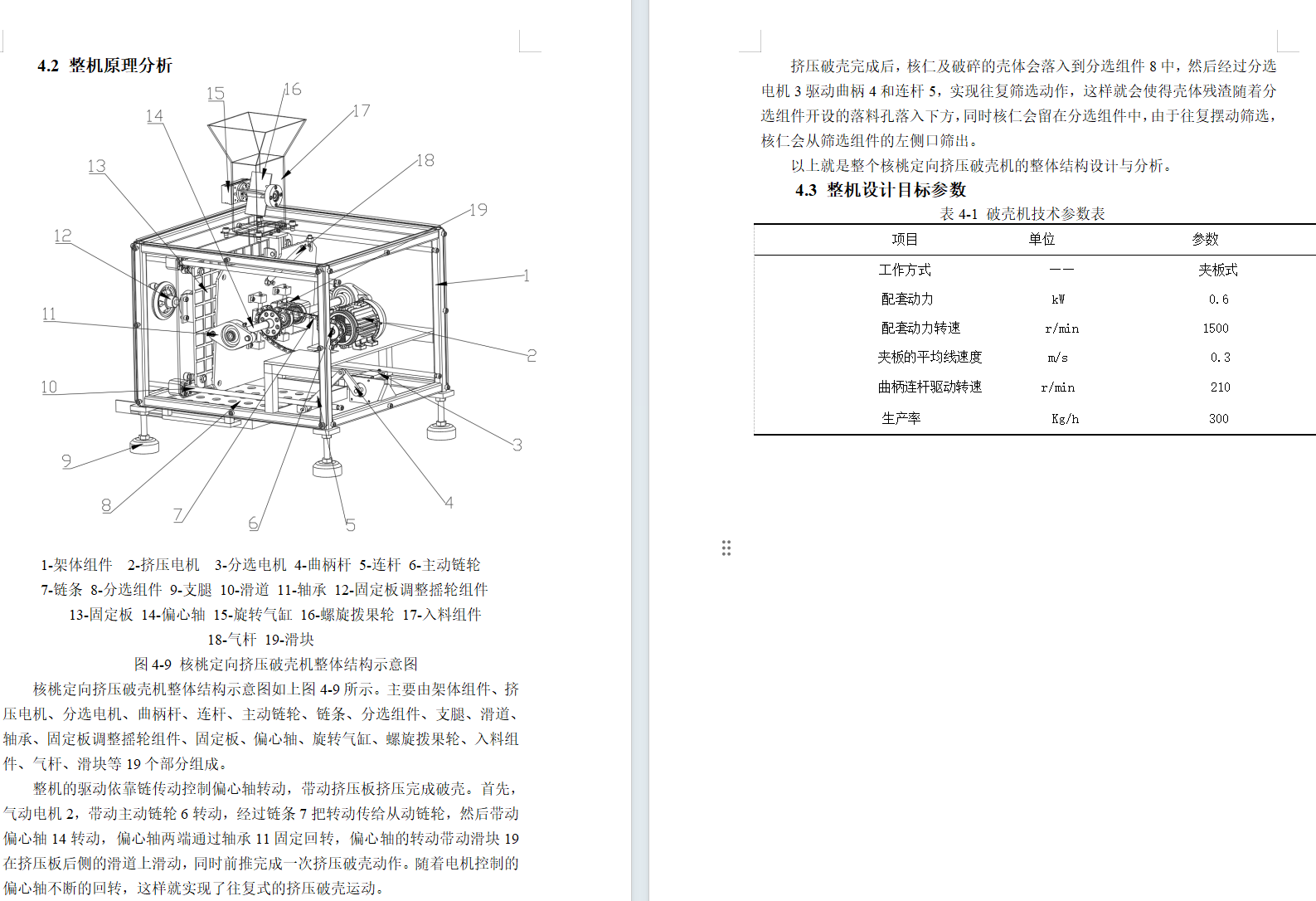 核桃定向挤压破壳机（SW+说明书）