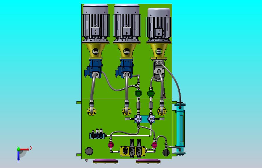 液压机泵站设计（SW+CAD+说明书）