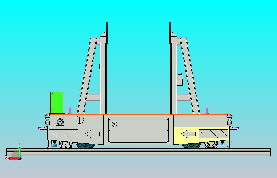 5吨弯道RGV小车