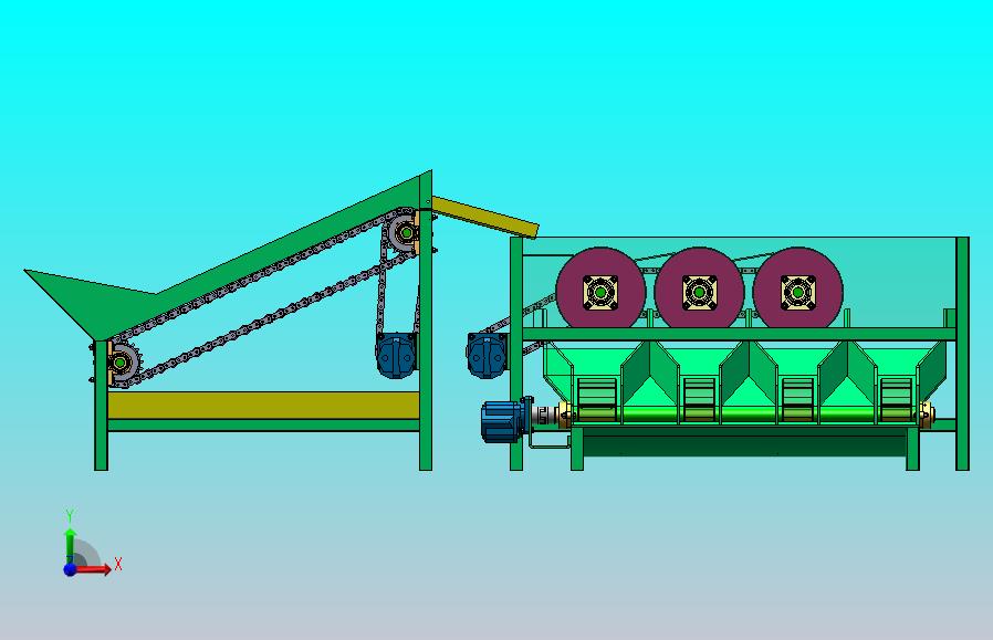 液压水果分拣机（SW+CAD+说明书）