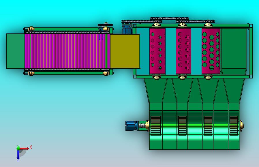 液压水果分拣机（SW+CAD+说明书）