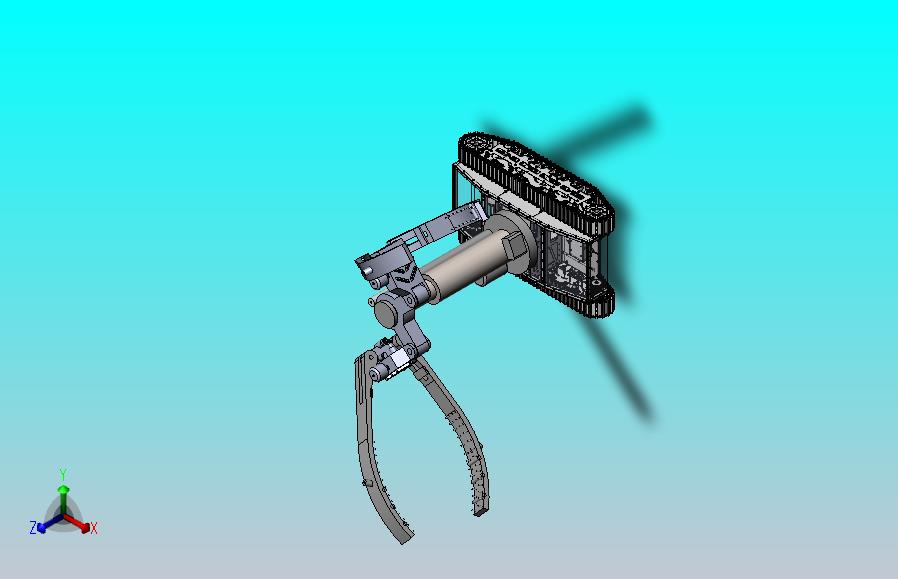 气力管道巡检机器人（SW+CAD+说明书+matelable仿真）