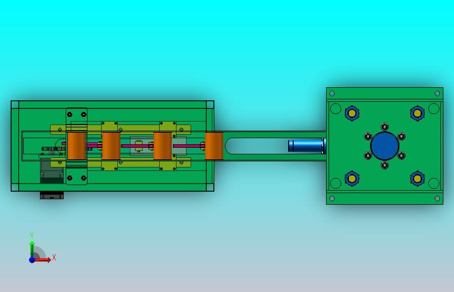 自动上料液压钢管冲孔机（SW+CAD+说明书）