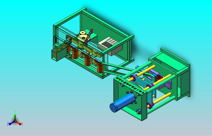 自动上料液压钢管冲孔机（SW+CAD+说明书）