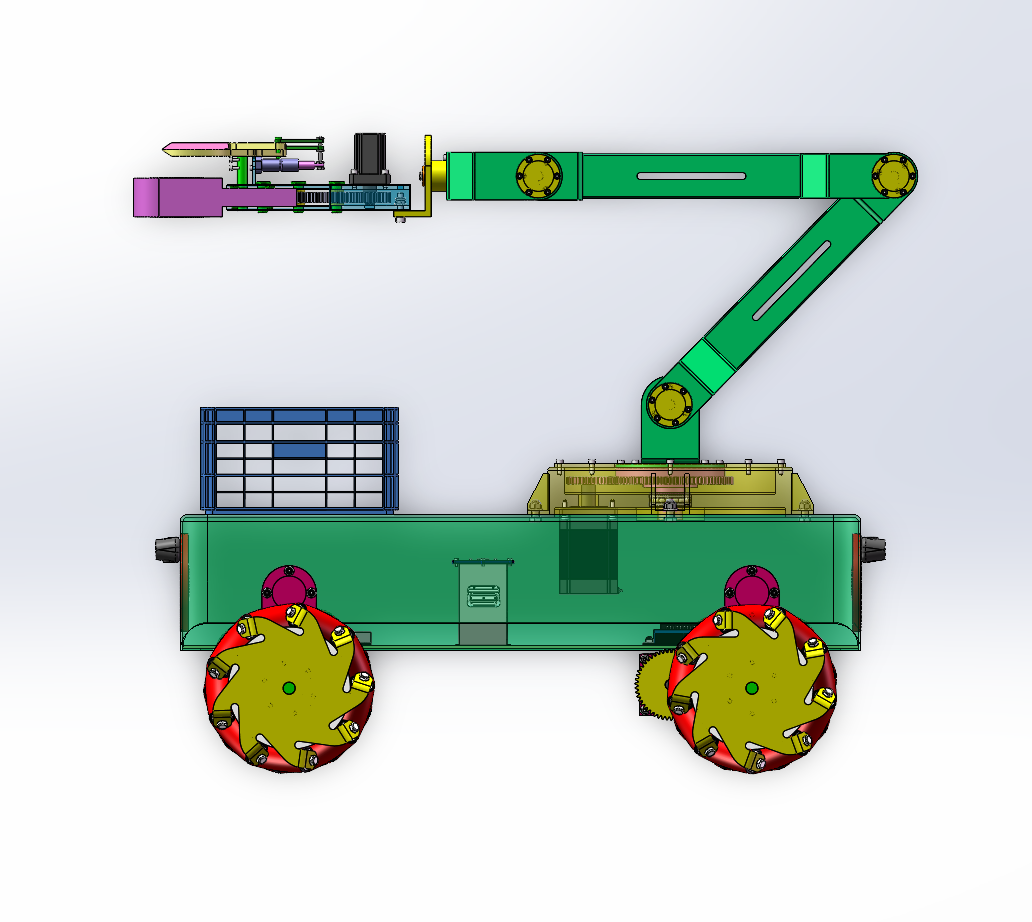 苹果采摘机（SW+CAD+说明书）