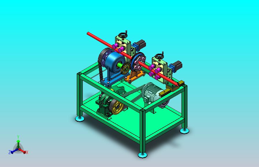 行星轮式钢管抛光机（SW+CAD+说明书）