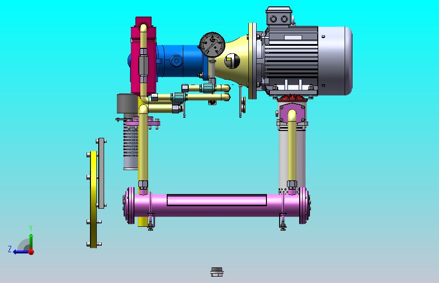 液压泵站（22MPa-30L）（SW+CAD+说明书）