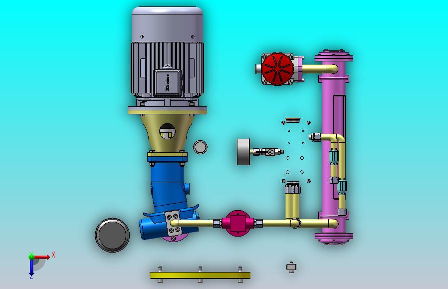液压泵站（22MPa-30L）（SW+CAD+说明书）