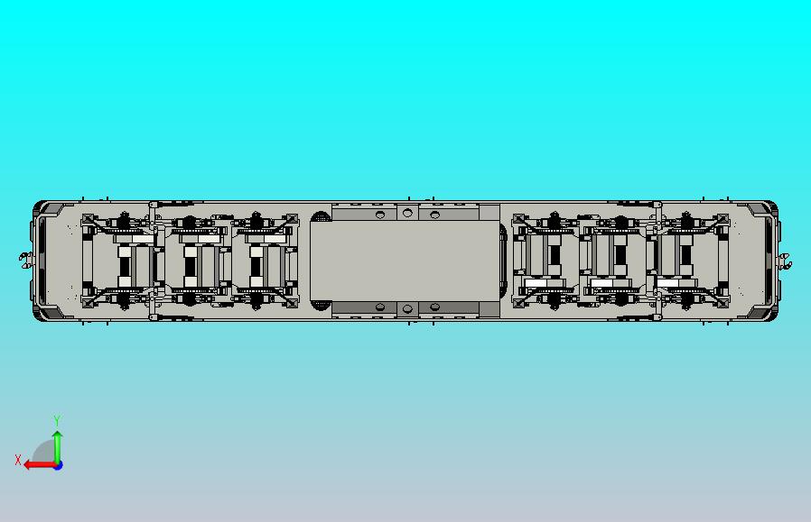 铁路客、货运用直流电传动内燃机车东风4D型内燃机车（DF4D）3D图纸模型