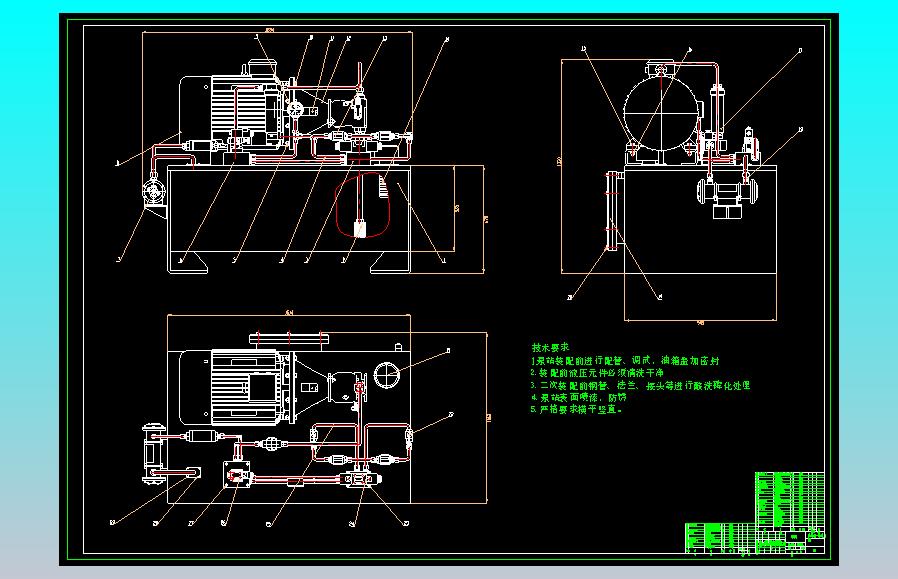 液压动力站设计（11MPa-85L）（CAD+说明书）