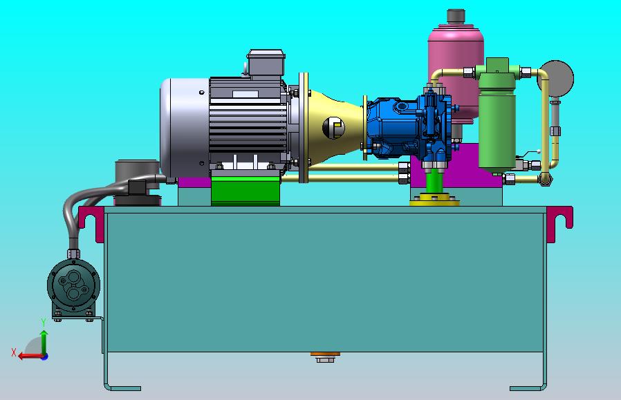 液压动力站设计（11MPa-45L）（CAD+说明书）