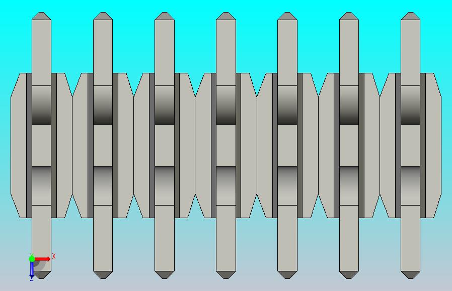 引脚标头1.27mm螺距2行2x7 = 14pin