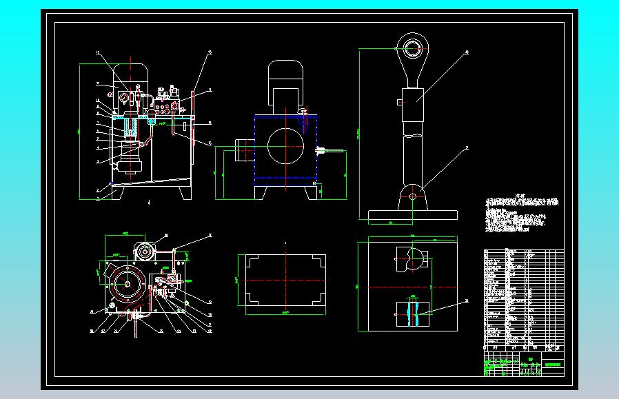 DN3600煤气蝶阀液压系统设计（CAD+说明书）
