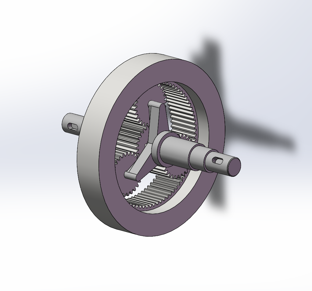 行星轮系减速器（SW+CAD）