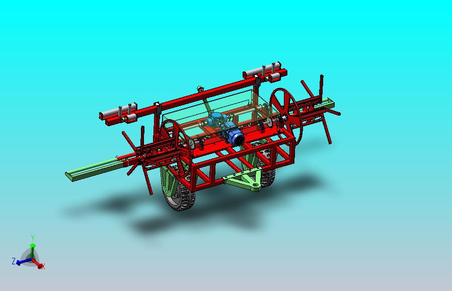 滴灌带回收机（SW+CAD）