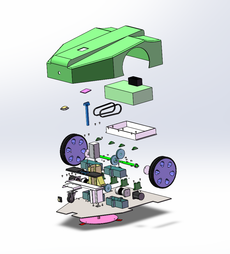 剪草机器人（SW+CAD）
