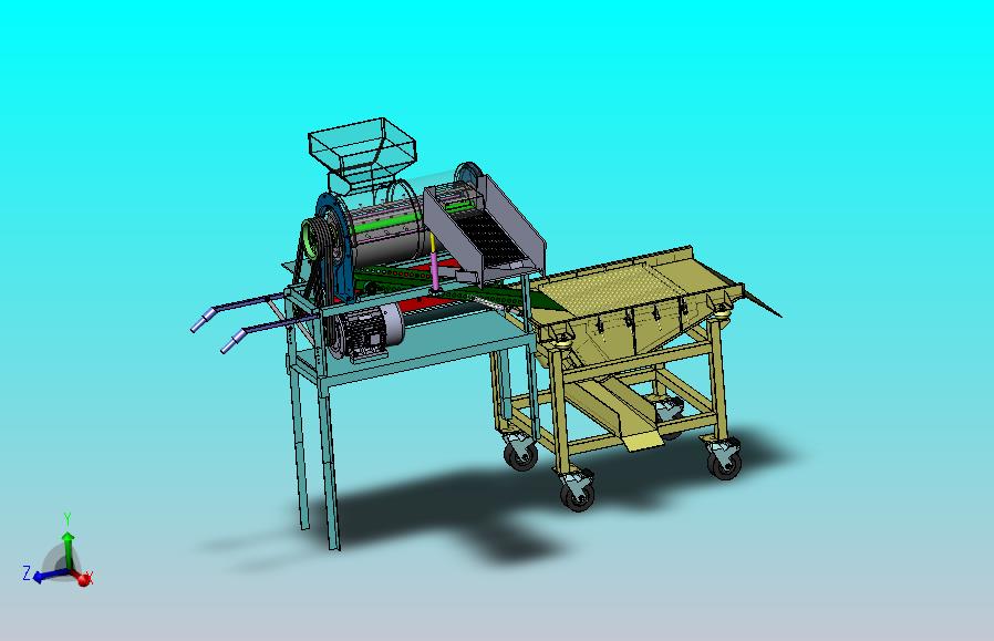 玉米脱粒机（SW+CAD+计算书）