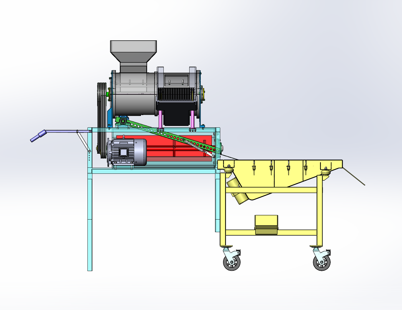 玉米脱粒机（SW+CAD+计算书）