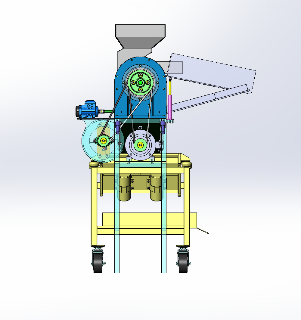 玉米脱粒机（SW+CAD+计算书）