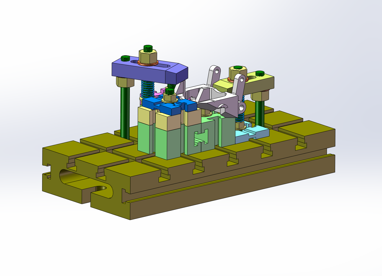 飞锤夹具设计-五种方案（SW+CAD+说明书）