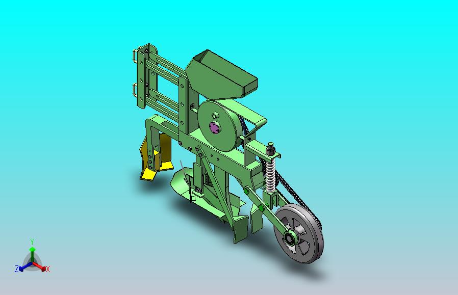 播种单体设计（SW+CAD）