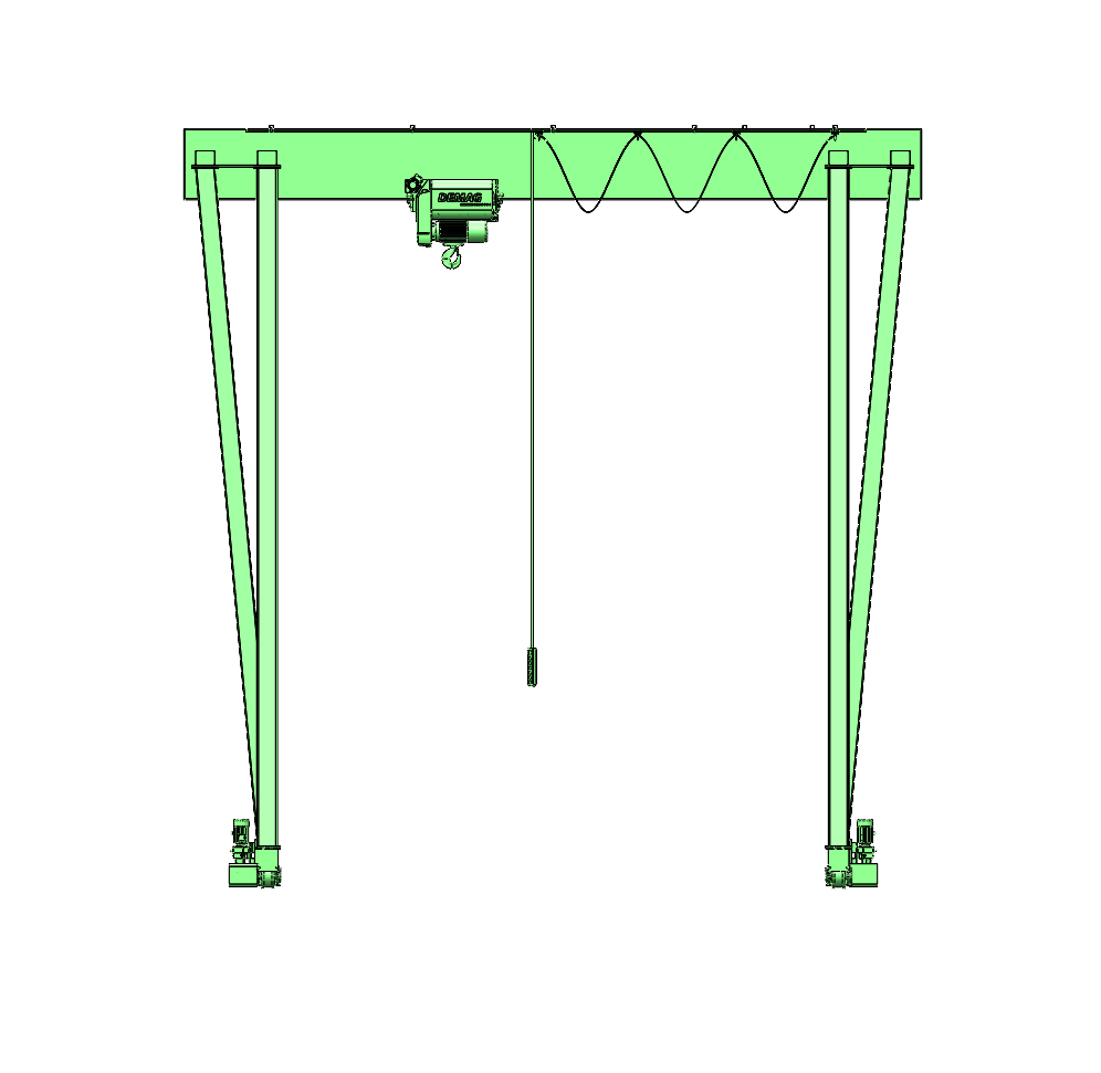 门式起重机的结构设计与建模（SW+CAD+说明书）