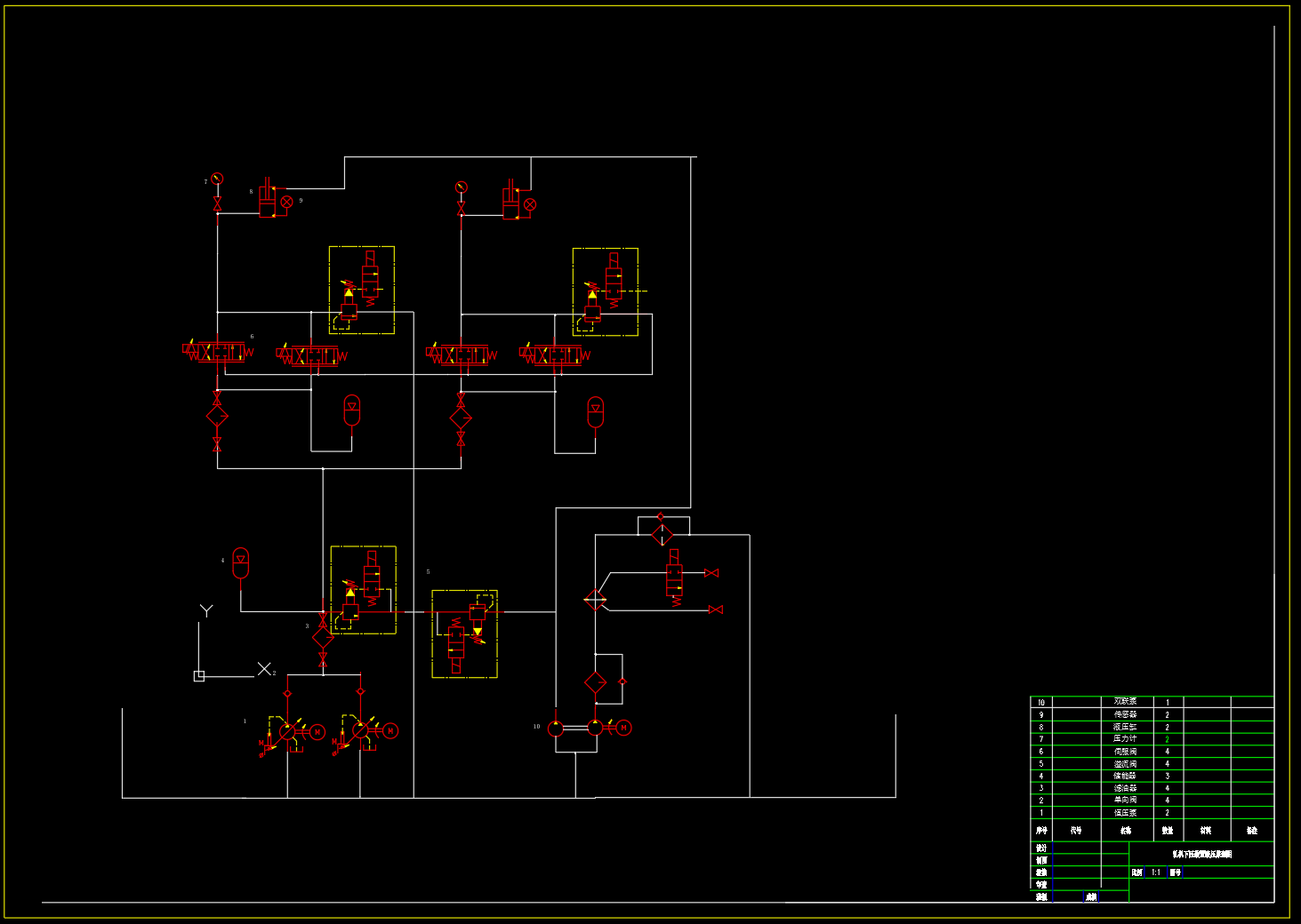 轧机AGC液压系统设计（SW+CAD+说明书）