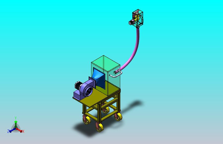气吸金银花采摘机设计（SW+CAD+说明书）