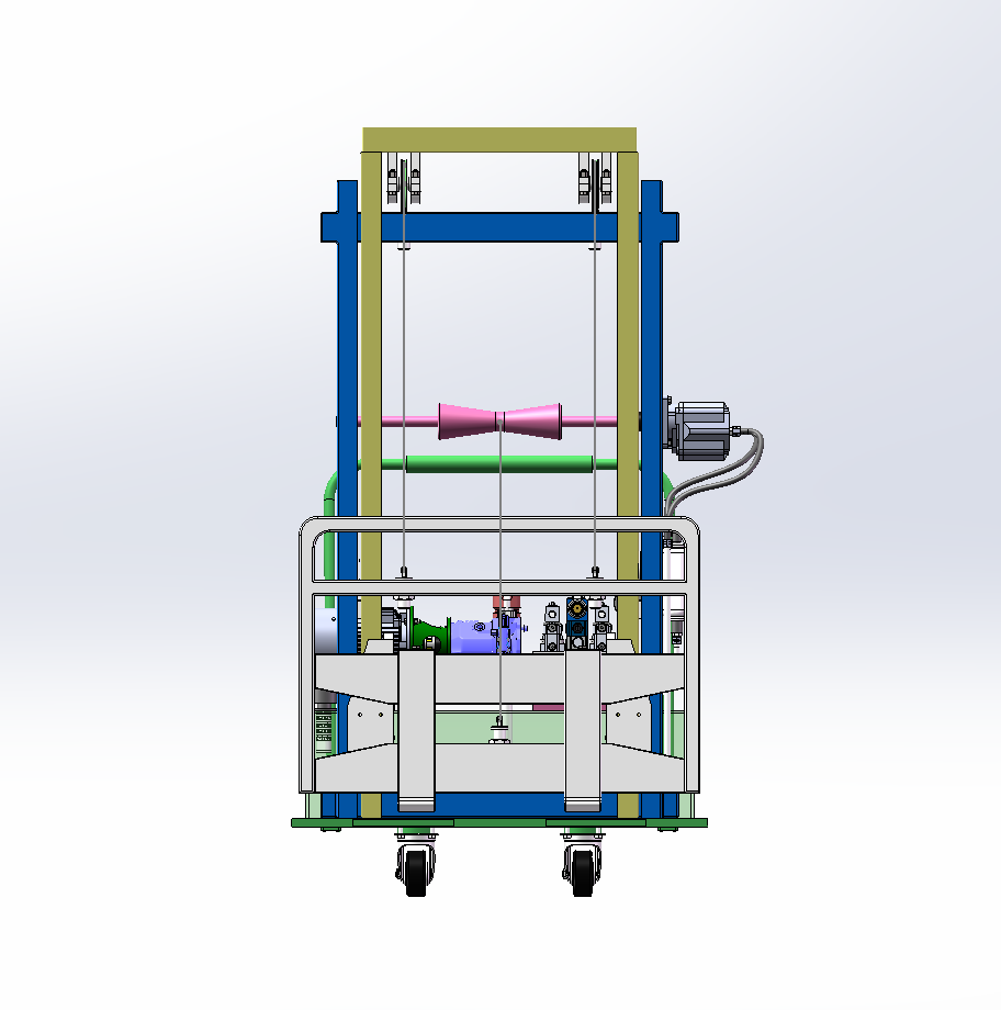 便携式液压手推叉车设计（SW+CAD+说明书）