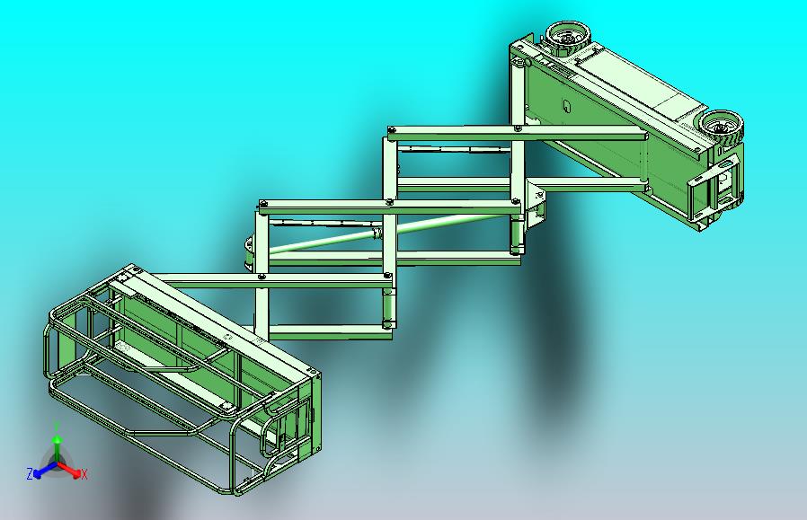 剪叉式高空作业车设计（SW+CAD+说明书）