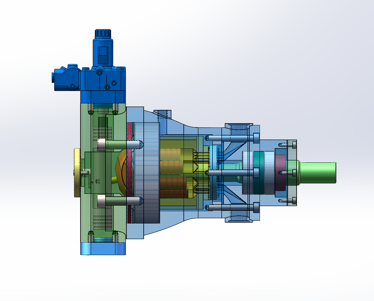 78mlr斜盘式恒压柱塞变量泵设计（SW+CAD+说明书）